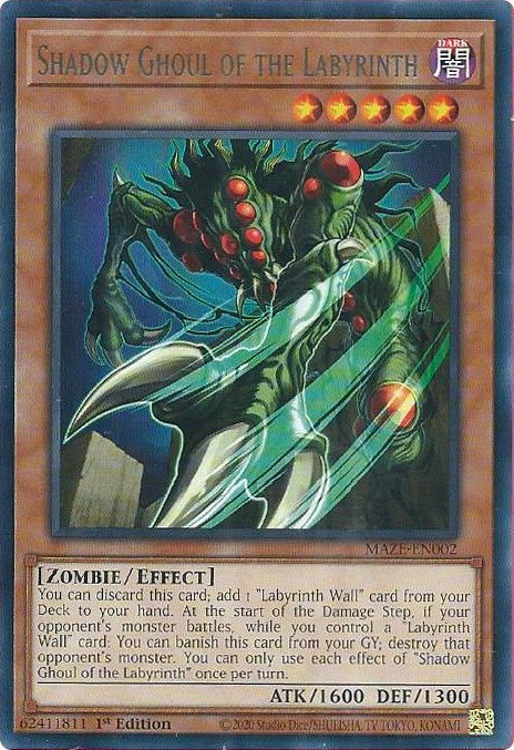 Shadow Ghoul of the Labyrinth [MAZE-EN002] Rare Yu-Gi-Oh!