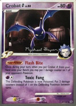 Crobat G LV.44 (47/127) (Happy Luck - Mychael Bryan) [World Championships 2010] Pokémon