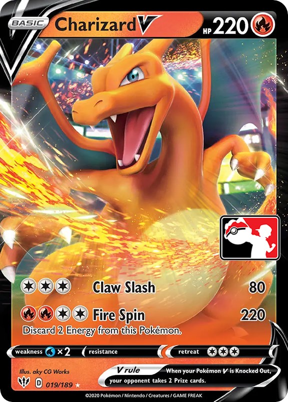 Charizard V (019/189) [Prize Pack Series One]
