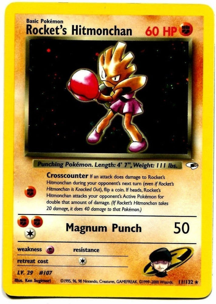 Rocket's Hitmonchan (11/132) [Gym Heroes Unlimited] Pokémon