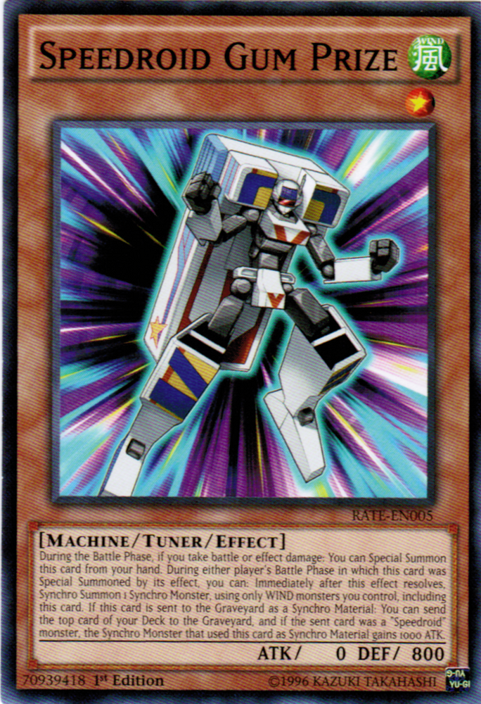 Speedroid Gum Prize [RATE-EN005] Common Yu-Gi-Oh!