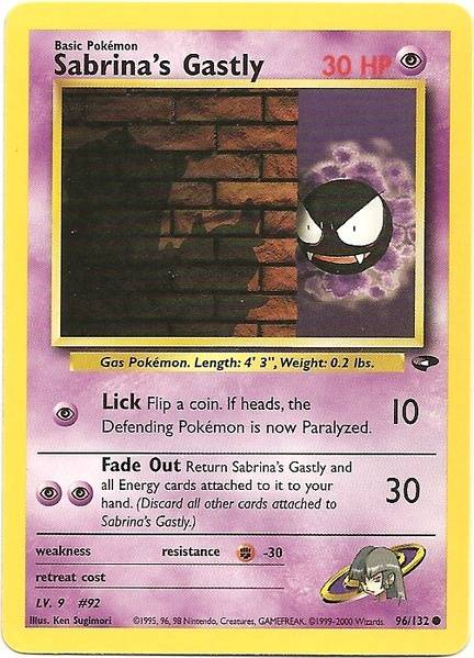 Sabrina's Gastly (96/132) [Gym Challenge Unlimited] Pokémon