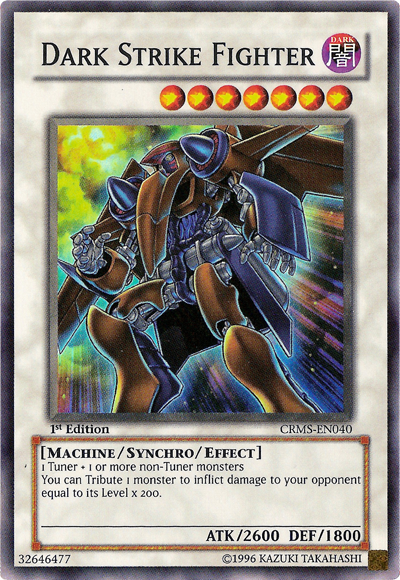Dark Strike Fighter [CRMS-EN040] Super Rare Yu-Gi-Oh!
