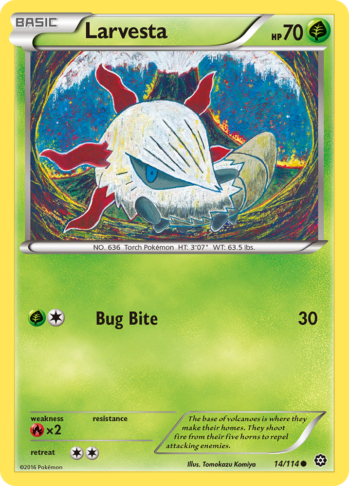 Larvesta (14/114) [XY: Steam Siege] Pokémon