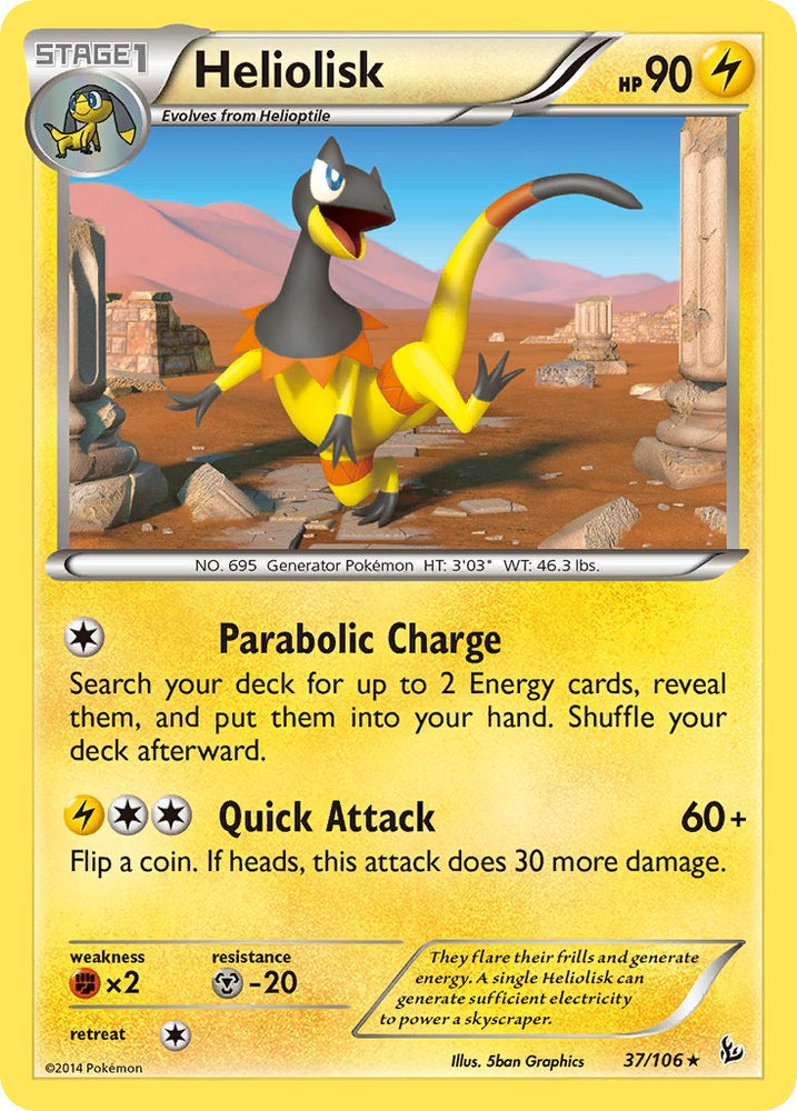 Heliolisk (37/106) (Theme Deck Exclusive) [XY: Flashfire] Pokémon