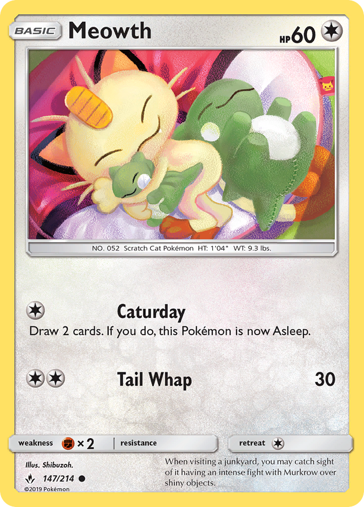 Meowth (147/214) [Sun & Moon: Unbroken Bonds] Pokémon