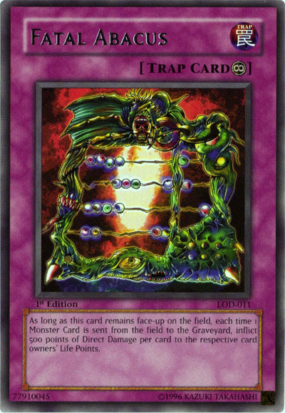 Fatal Abacus [LOD-011] Rare Yu-Gi-Oh!