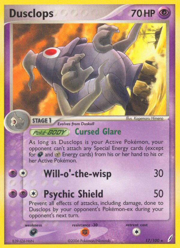 Dusclops (17/100) [EX: Crystal Guardians] Pokémon