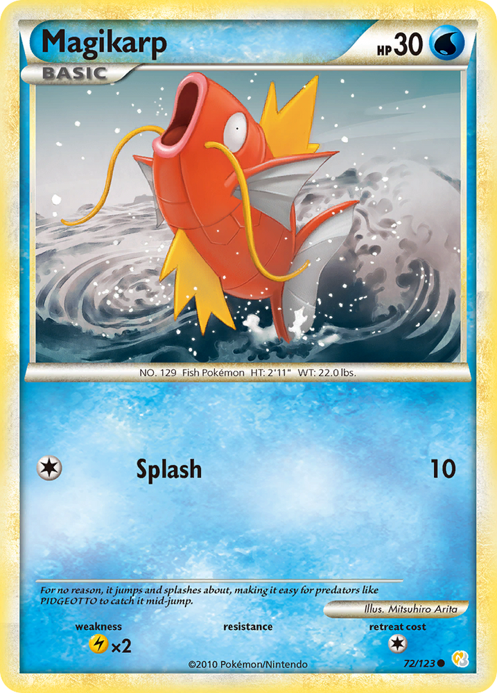 Magikarp (72/123) [HeartGold & SoulSilver: Base Set] Pokémon