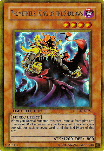 Prometheus, King of the Shadows [GLD1-EN027] Gold Rare Yu-Gi-Oh!