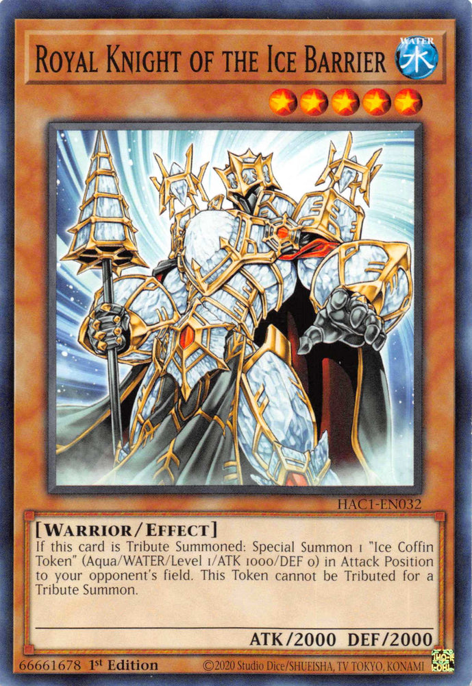 Royal Knight of the Ice Barrier (Duel Terminal) [HAC1-EN032] Parallel Rare Yu-Gi-Oh!
