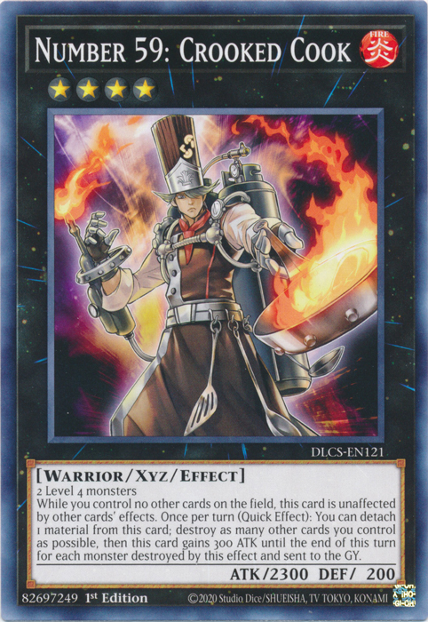 Number 59: Crooked Cook [DLCS-EN121] Common Yu-Gi-Oh!