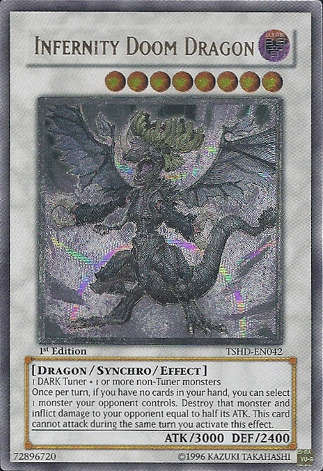Infernity Doom Dragon [TSHD-EN042] Ultimate Rare Yu-Gi-Oh!