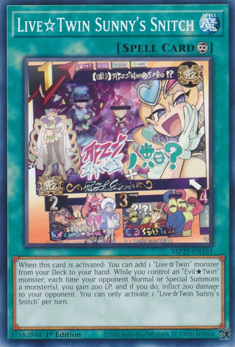 Live☆Twin Sunnys Snitch [MP22-EN161] Common Yu-Gi-Oh!