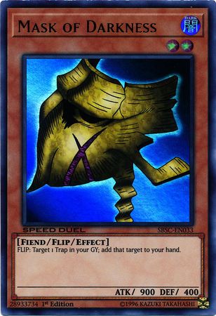 Mask of Darkness [SBSC-EN033] Ultra Rare Yu-Gi-Oh!