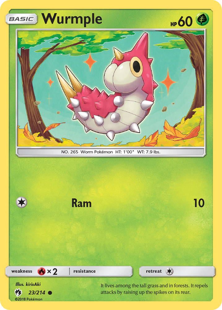 Wurmple (23/214) [Sun & Moon: Lost Thunder] Pokémon
