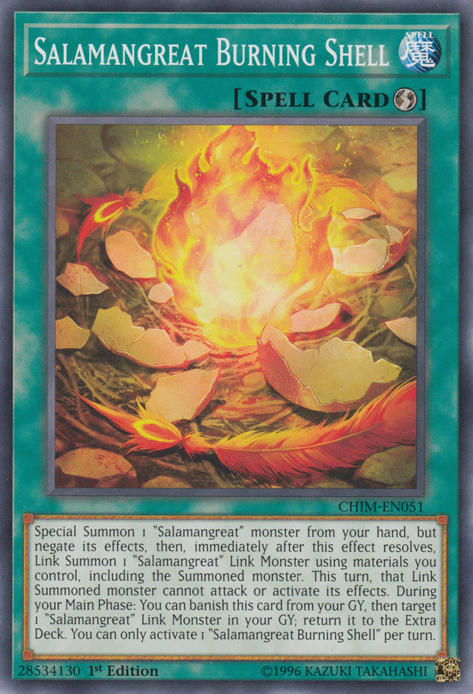 Salamangreat Burning Shell [CHIM-EN051] Common Yu-Gi-Oh!