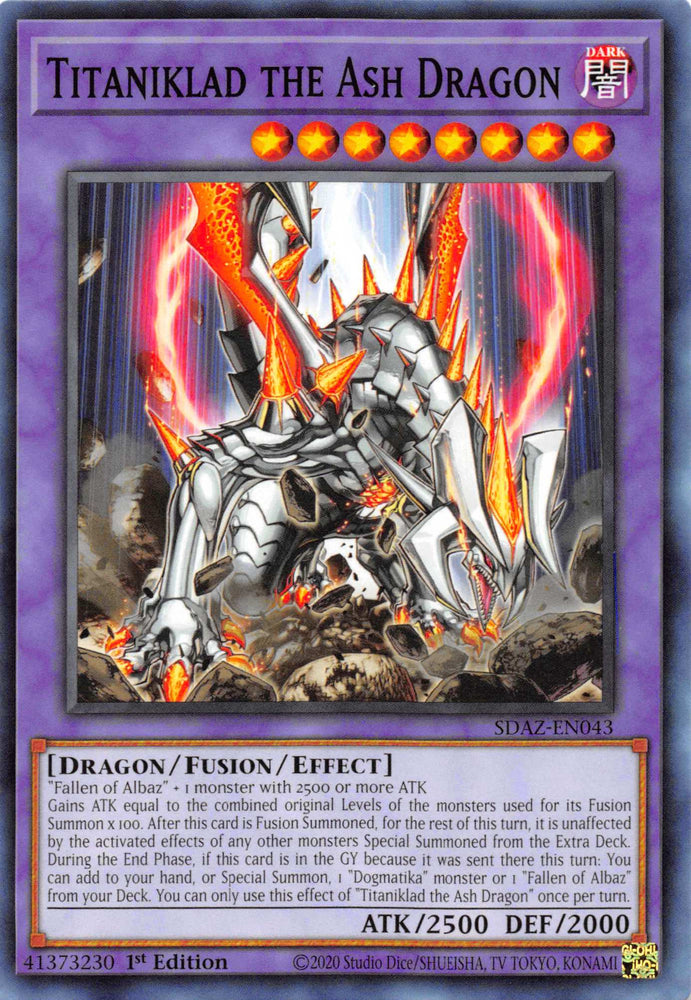 Titaniklad the Ash Dragon [SDAZ-EN043] Common Yu-Gi-Oh!