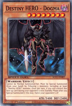 Destiny HERO - Dogma [SGX1-ENB07] Common Yu-Gi-Oh!