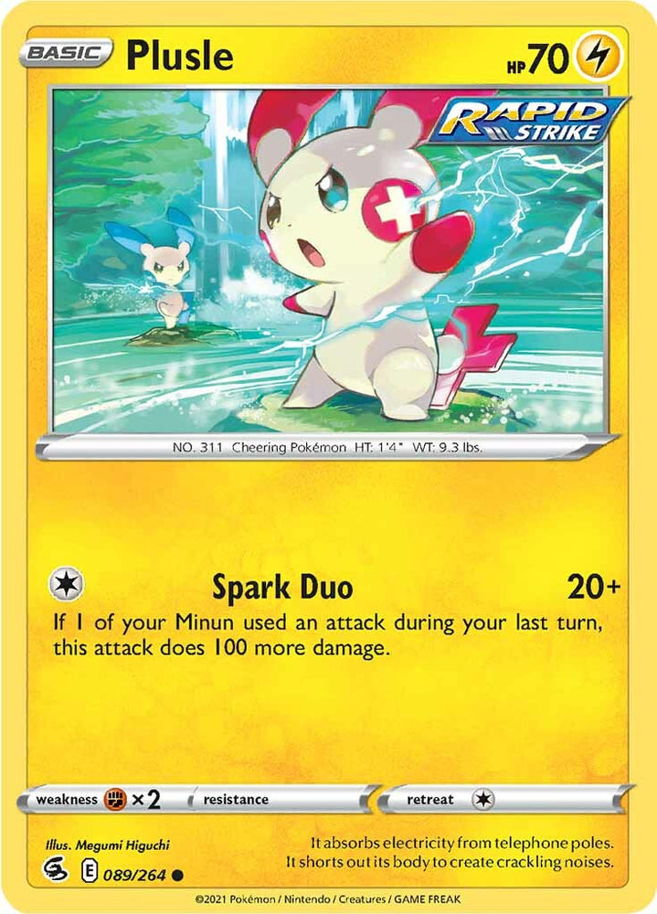 Plusle (089/264) [Sword & Shield: Fusion Strike] Pokémon