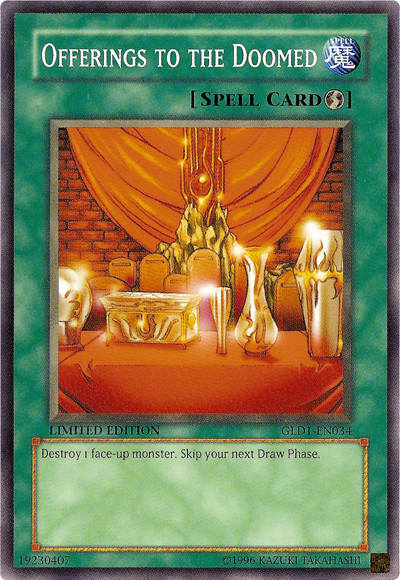 Offerings to the Doomed [GLD1-EN034] Common Yu-Gi-Oh!