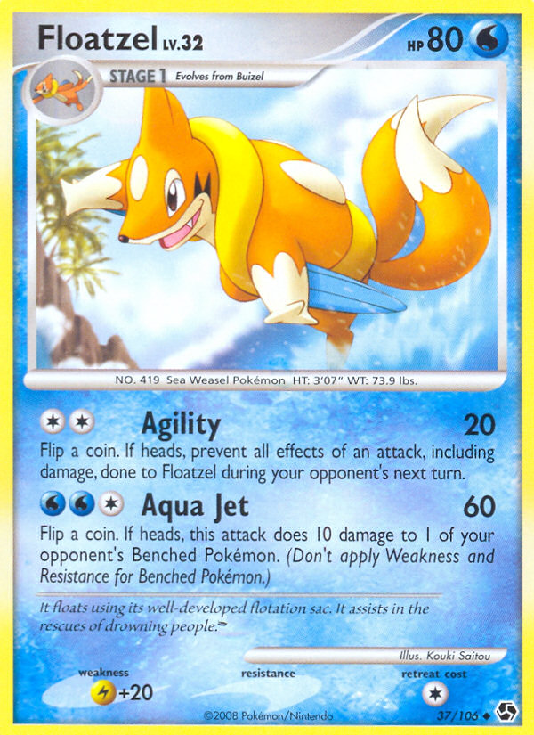 Floatzel (37/106) [Diamond & Pearl: Great Encounters] Pokémon