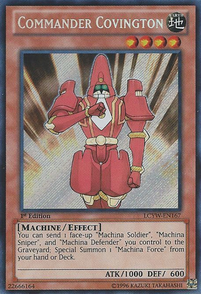 Commander Covington [LCYW-EN167] Secret Rare Yu-Gi-Oh!