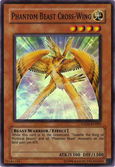 Phantom Beast Cross-Wing [GX02-EN001] Super Rare Yu-Gi-Oh!