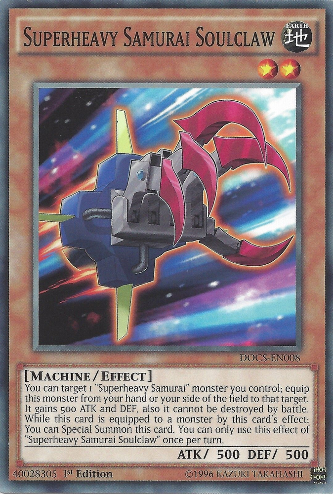 Superheavy Samurai Soulclaw [DOCS-EN008] Common Yu-Gi-Oh!