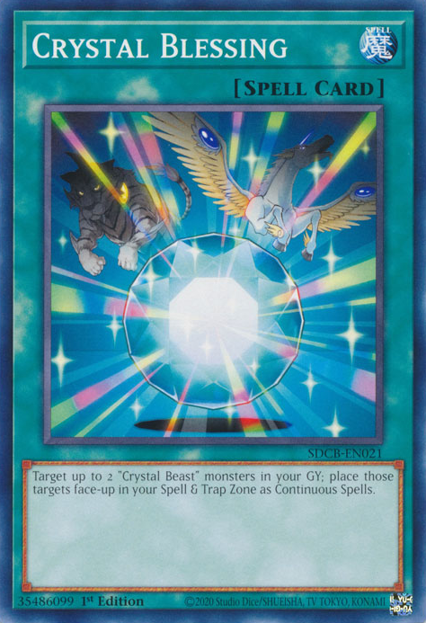 Crystal Blessing [SDCB-EN021] Common Yu-Gi-Oh!