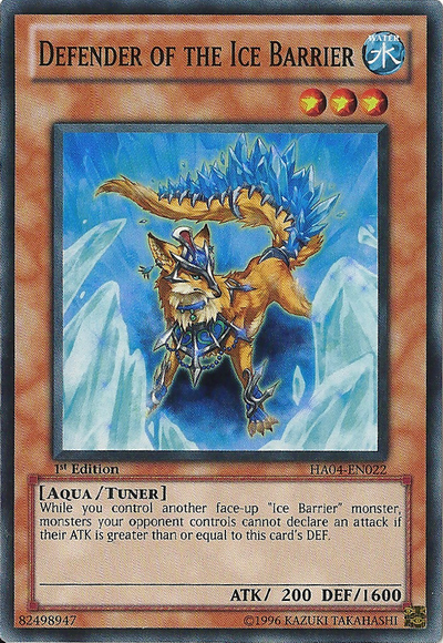 Defender of the Ice Barrier [HA04-EN022] Super Rare Yu-Gi-Oh!