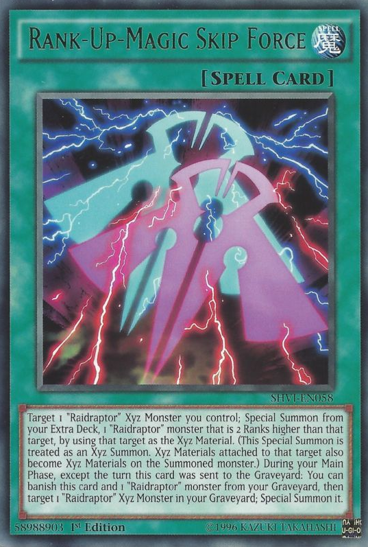 Rank-Up-Magic Skip Force [SHVI-EN058] Rare Yu-Gi-Oh!