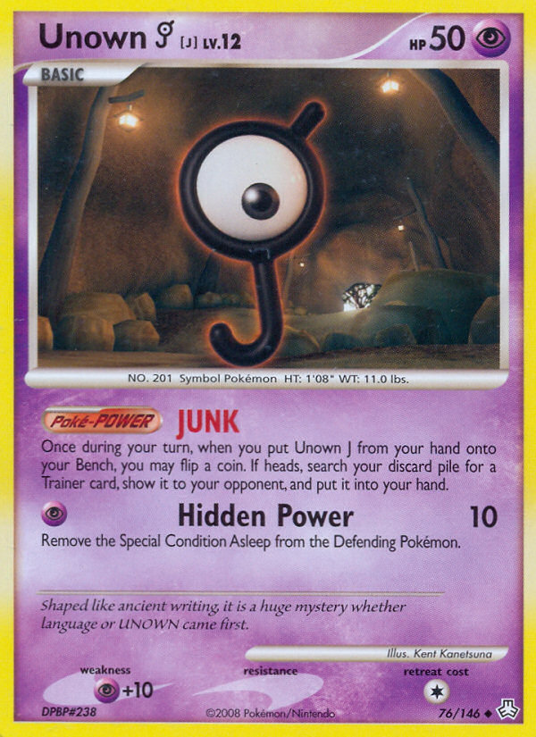 Unown J (76/146) [Diamond & Pearl: Legends Awakened] Pokémon