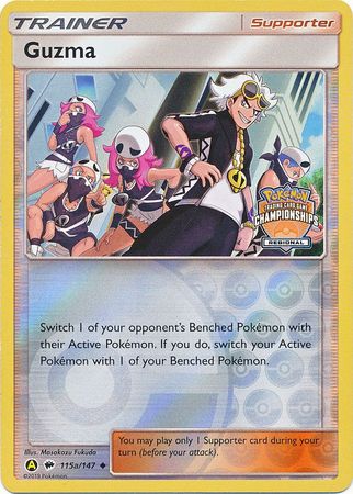 Guzma (115a/147) (Regional Championship Promo) [Sun & Moon: Burning Shadows] Pokémon