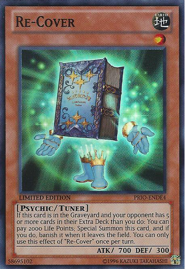 Re-Cover [PRIO-ENDE4] Super Rare Yu-Gi-Oh!