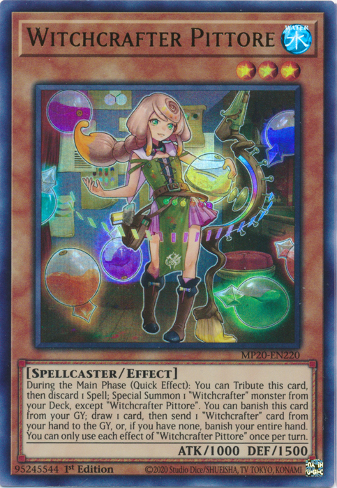 Witchcrafter Pittore [MP20-EN220] Ultra Rare Yu-Gi-Oh!