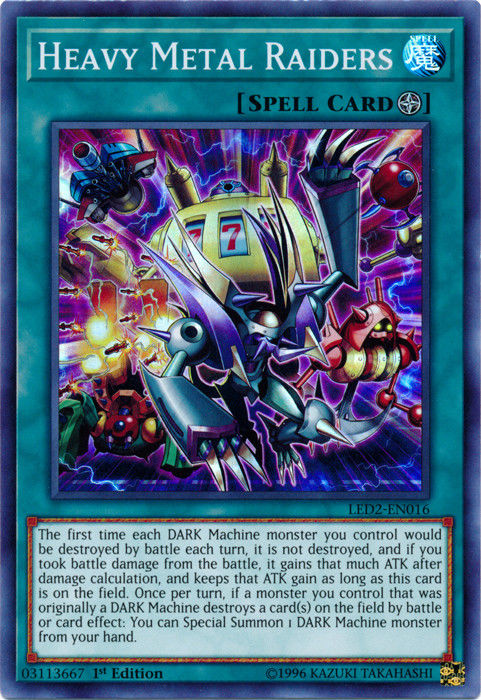 Heavy Metal Raiders [LED2-EN016] Super Rare Yu-Gi-Oh!
