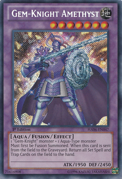 Gem-Knight Amethyst [HA06-EN047] Secret Rare Yu-Gi-Oh!