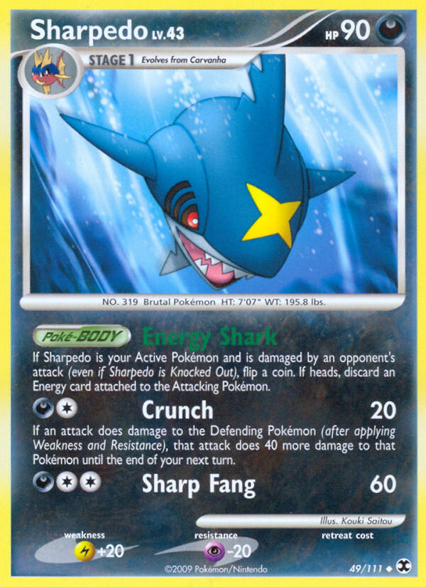 Sharpedo (49/111) [Platinum: Rising Rivals] Pokémon