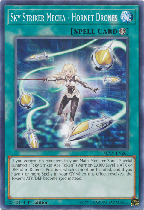 Sky Striker Mecha - Hornet Drones [MP19-EN263] Common Yu-Gi-Oh!