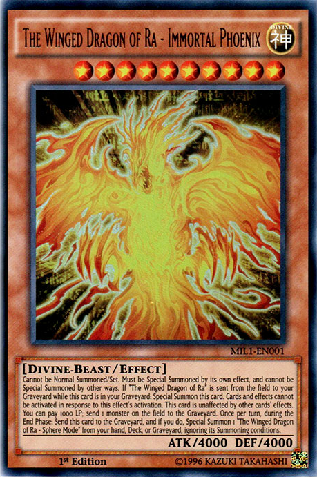 The Winged Dragon of Ra - Immortal Phoenix [MIL1-EN001] Ultra Rare Yu-Gi-Oh!