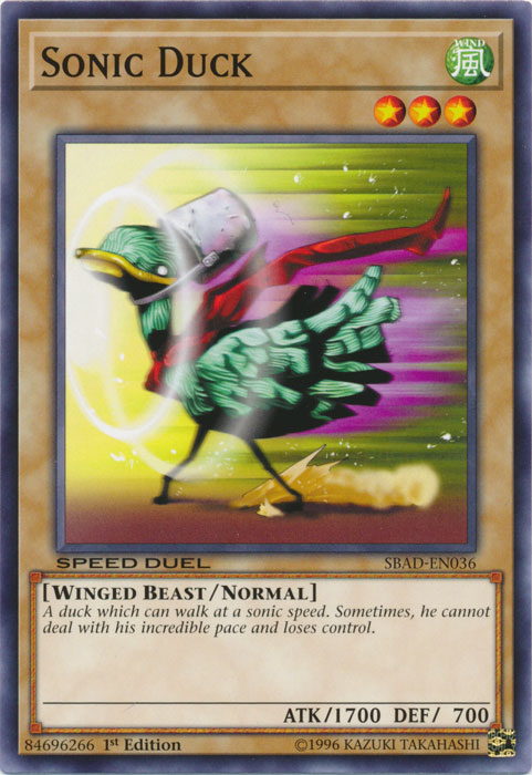 Sonic Duck [SBAD-EN036] Common Yu-Gi-Oh!