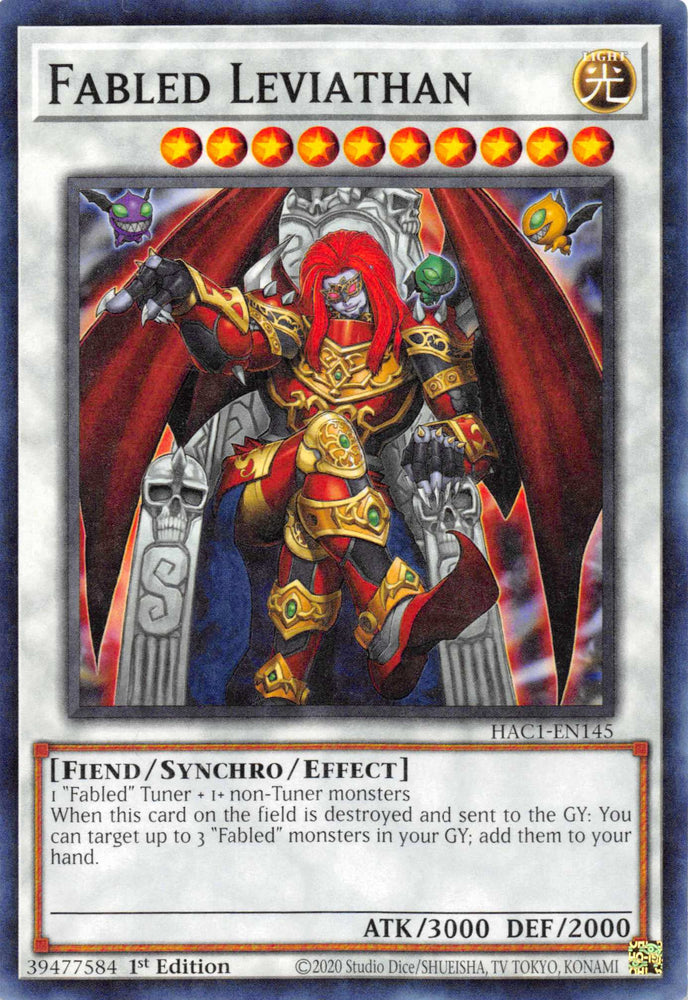 Fabled Leviathan [HAC1-EN145] Common Yu-Gi-Oh!