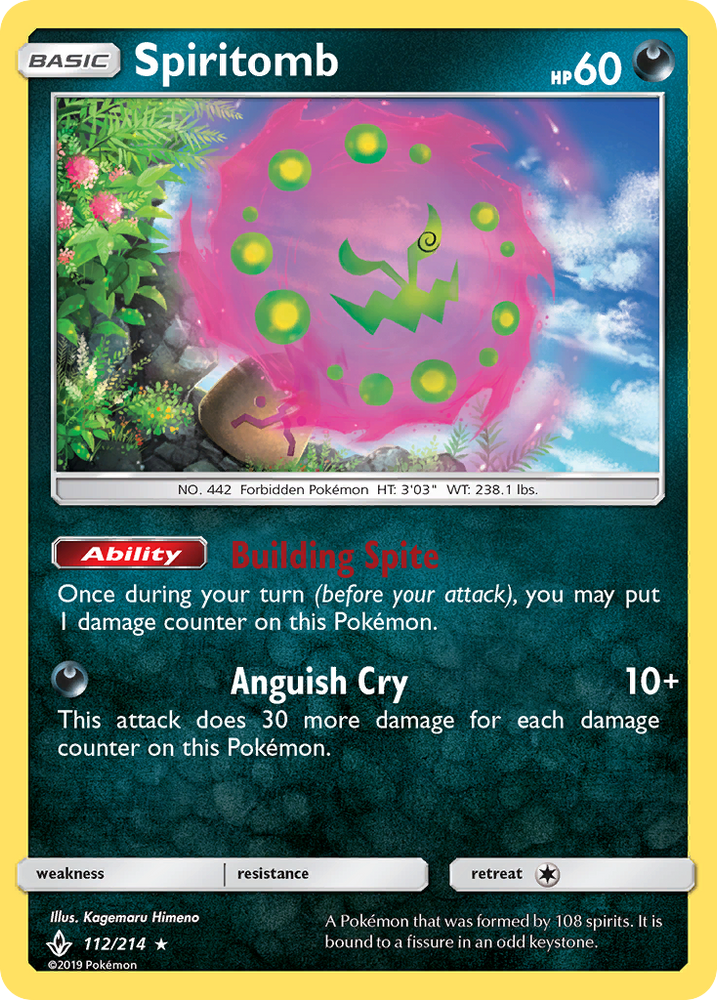 Spiritomb (112/214) [Sun & Moon: Unbroken Bonds] Pokémon