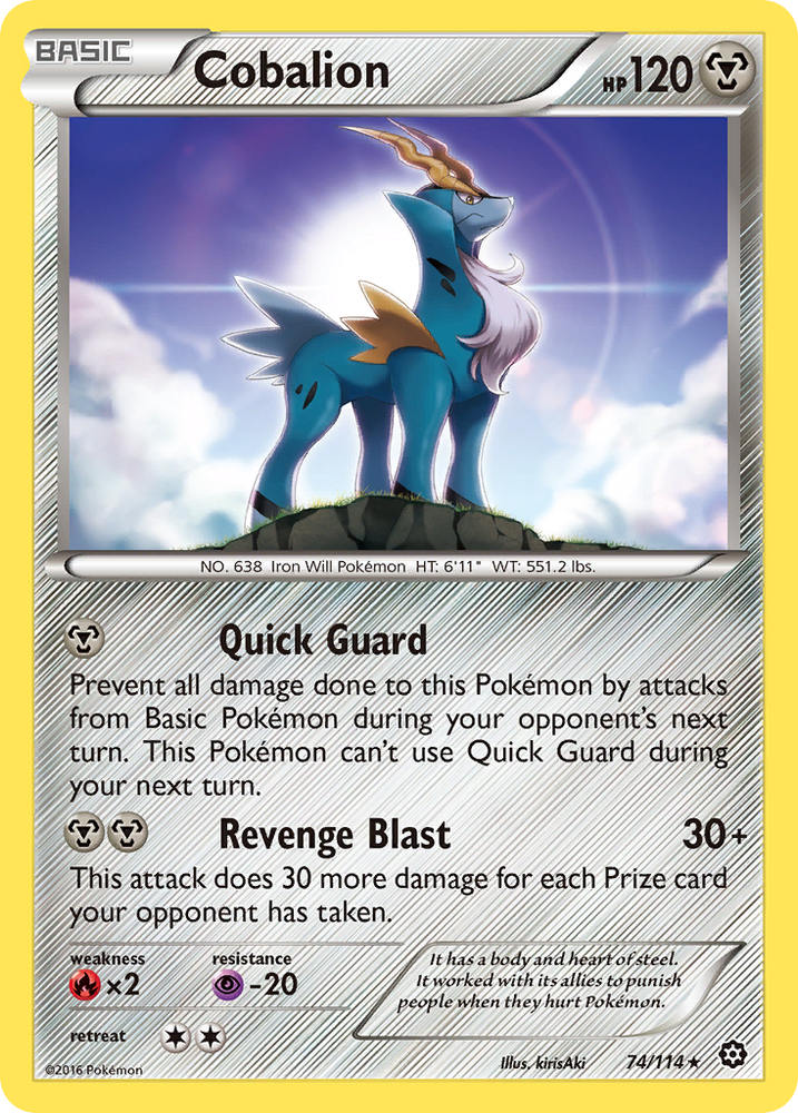 Cobalion (74/114) [XY: Steam Siege] Pokémon