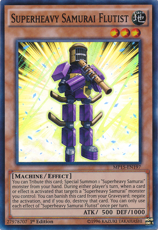 Superheavy Samurai Flutist [MP15-EN197] Super Rare Yu-Gi-Oh!