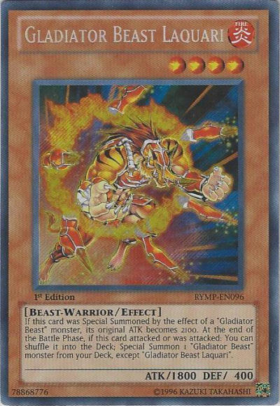 Gladiator Beast Laquari [RYMP-EN096] Secret Rare Yu-Gi-Oh!