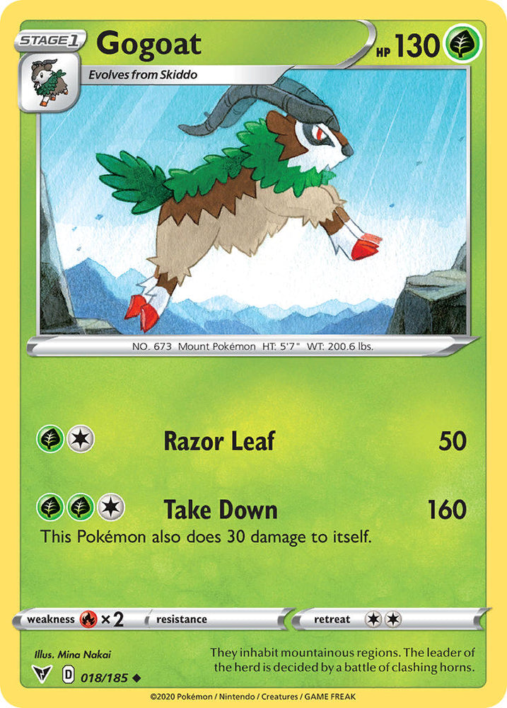 Gogoat (018/185) [Sword & Shield: Vivid Voltage] Pokémon
