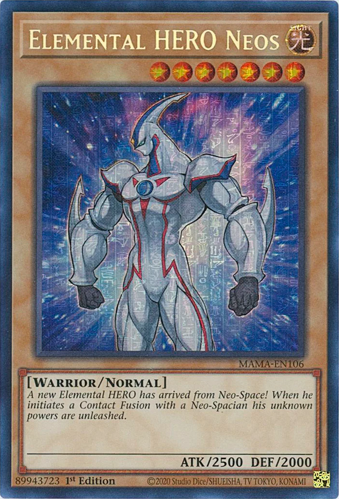Elemental HERO Neos [MAMA-EN106] Ultra Pharaoh's Rare Yu-Gi-Oh!
