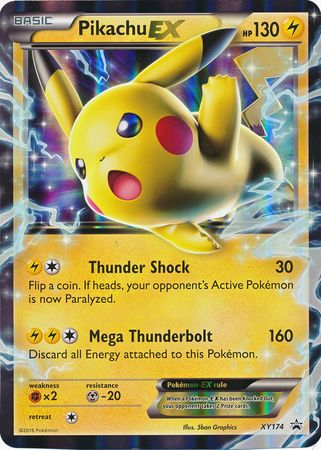 Pikachu EX (XY174) (Jumbo Card) [XY: Black Star Promos] Pokémon